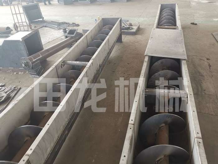 螺旋輸送機內部及口徑展示圖